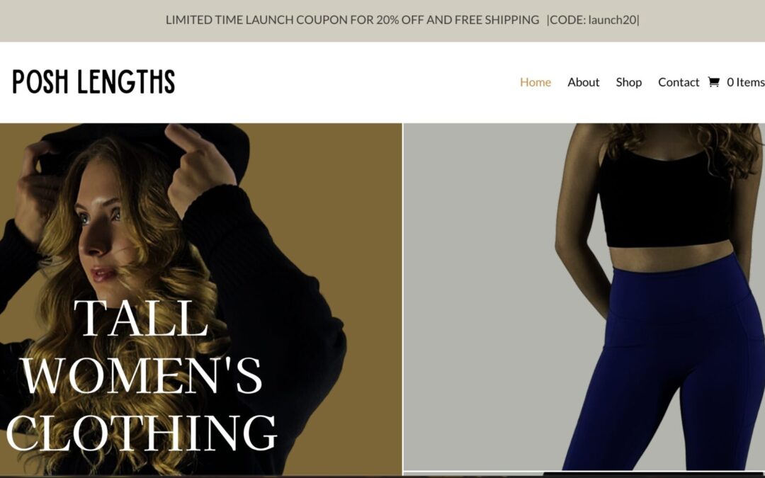 Web Design Case Study: Posh Lengths by Nua Web Design